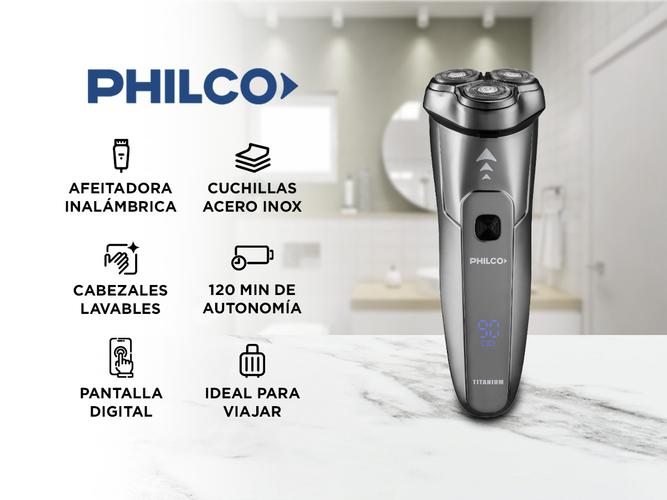 Afeitadora Philco Electrica Titanium Wet & Dry 360° AE5405PP - 1