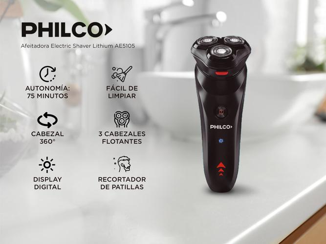 Afeitadora Philco AE5105PP Electric Shaver Lithium  - 1