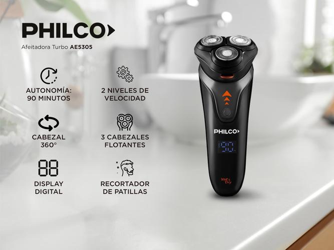 Afeitadora Philco Turbo AE5305 inalambrica digital - 1