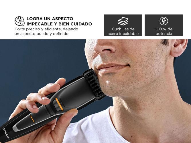 Corta Barba Recortadora Inalámbrica Philco Negra CB9800PNP - 2