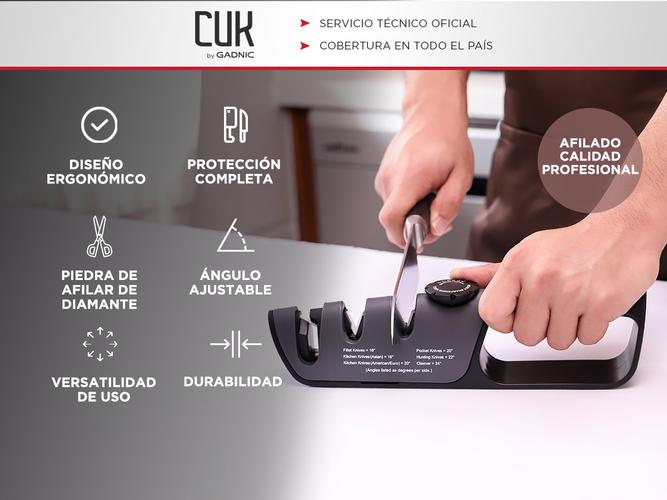 Afilador De Cuchillos Gadnic Con Ángulos Ajustables - 1