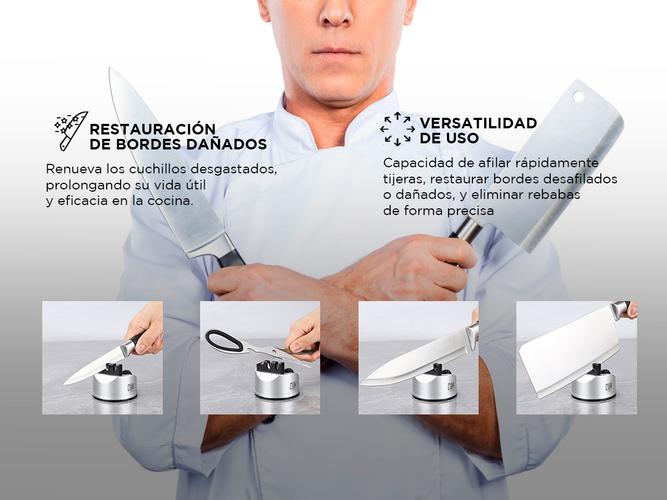 Afilador de Cuchillos de Cocina Gadnic 3 en 1 - 2