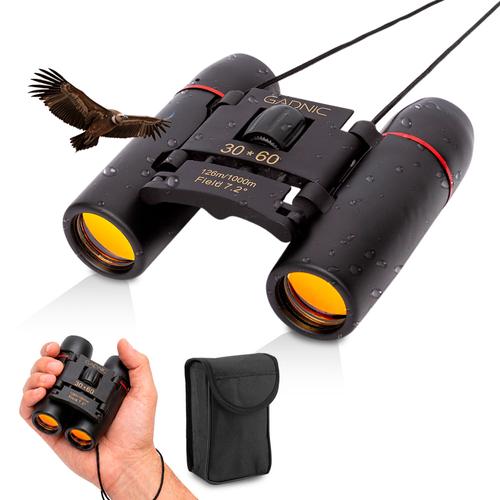 Binoculares Gadnic 30x60 Tamaño Mini Hasta 1000mts Ángulo de 7,2° - 0
