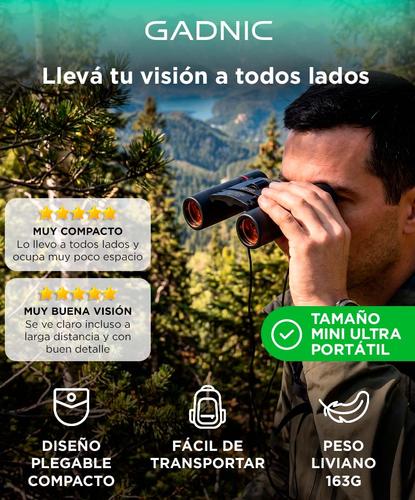 Binoculares Gadnic 30x60 Tamaño Mini Hasta 1000mts Ángulo de 7,2° - 1