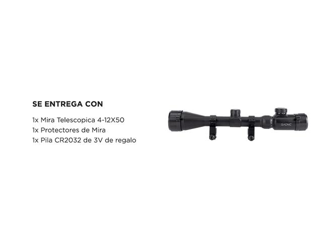 Mira Telescópica 4-12x50 Waterproof Retícula Iluminada - 6