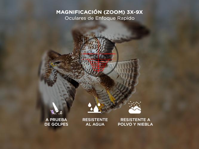 Mira Telescopica Wildstec 3-9 x 32 Caza - 3