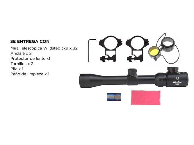 Mira Telescopica Wildstec 3-9 x 32 Caza - 6