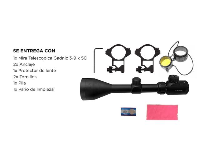 Mira Telescopica Gadnic 3-9 x 50 Caza - 6