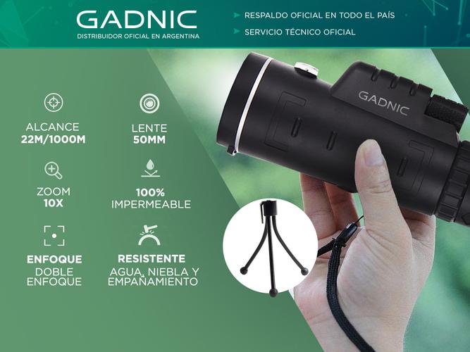Monocular Telescopio Gadnic A89MON 40x60 Alto Alcance 1000m  - 1