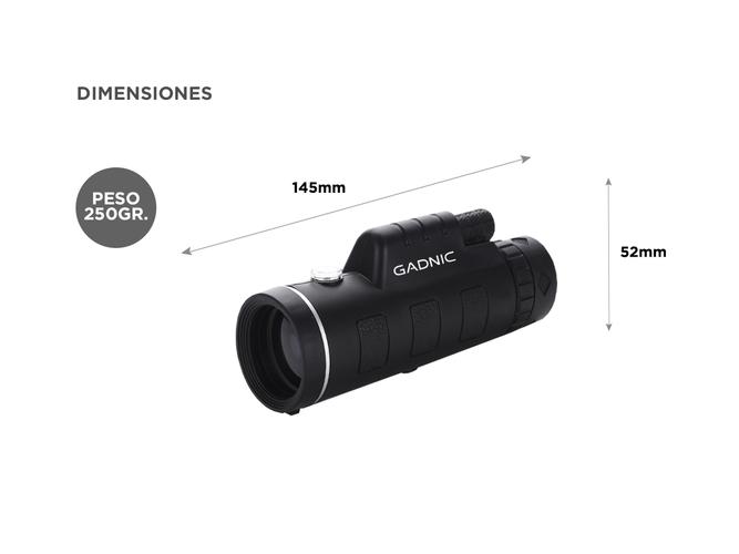 Monocular Telescopio Gadnic A89MON 40x60 Alto Alcance 1000m  - 4