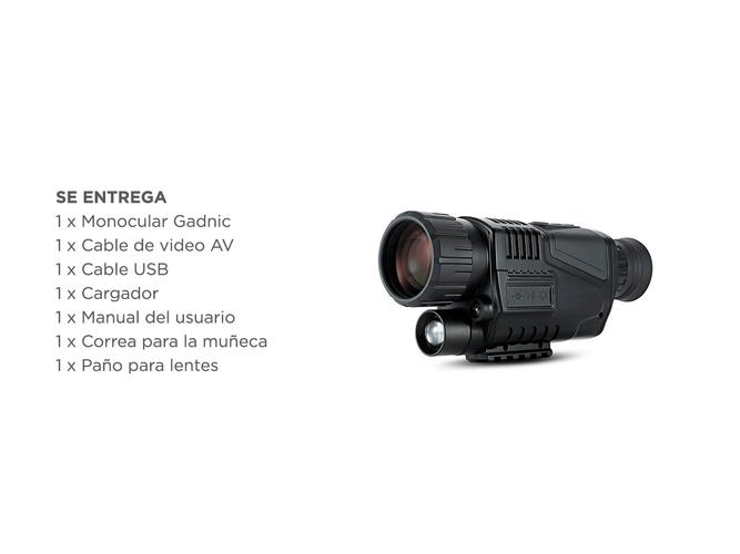 Monocular Digital Infrarrojo Visión Nocturna Gadnic  - 5