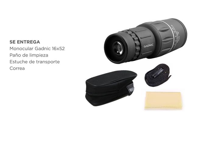 Monocular Gadnic Wildstec 16x52 Alcance 8000mts Impermeable - 5