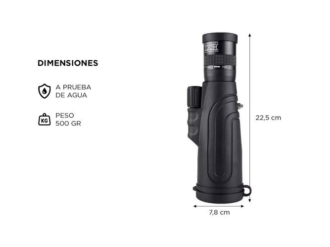 Monocular Telescópico Gadnic 8-20mm 50mm - 3