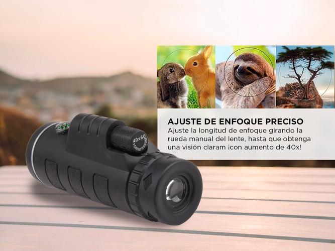 Monocular Gadnic Negro 40x60 1500m 9500m - 2