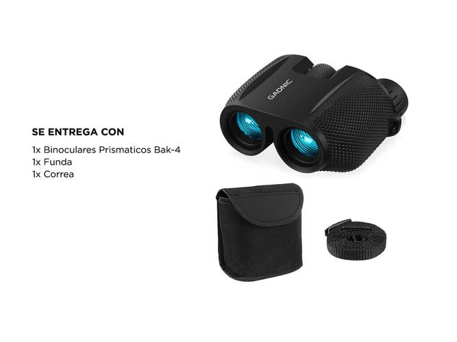 Binoculares Prismáticos Gadnic Larga Vista 10x25  Funda - 5