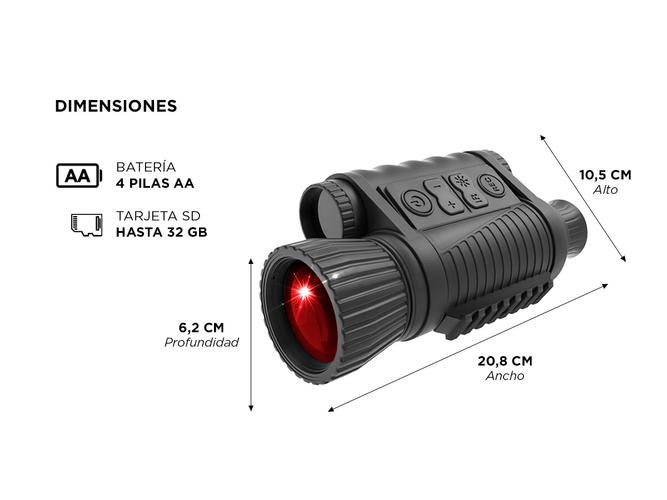 Visor Monocular Gadnic A106F Visión Nocturna Infrarrojo 6x - 5