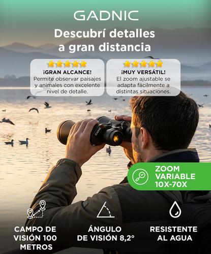 Binoculares Gadnic Zoom de Alta Resolución con Funda Outlet - 1