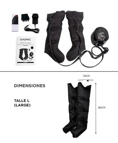 Kit Equipo Botas De Presoterapia Gadnic Talle L - 6