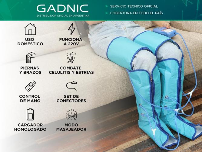 Botas de Presoterapia Gadnic Drenaje Celulitis Estrías Relax de Piernas - 1