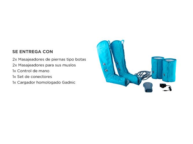 Botas de Presoterapia Gadnic Drenaje Celulitis Estrías Relax de Piernas - 5