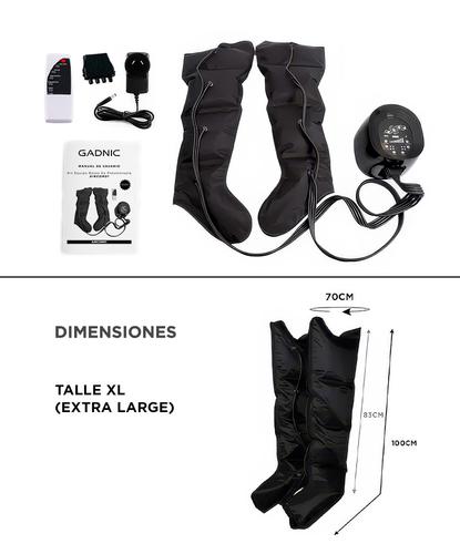 Kit Equipo Botas De Presoterapia Gadnic Talle XL - 6