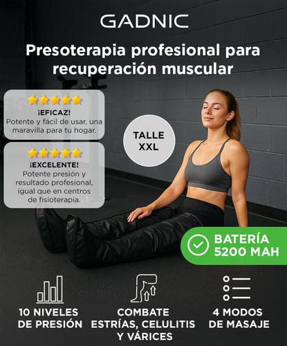 Kit Equipo Botas De Presoterapia Gadnic Talle XXL - 1