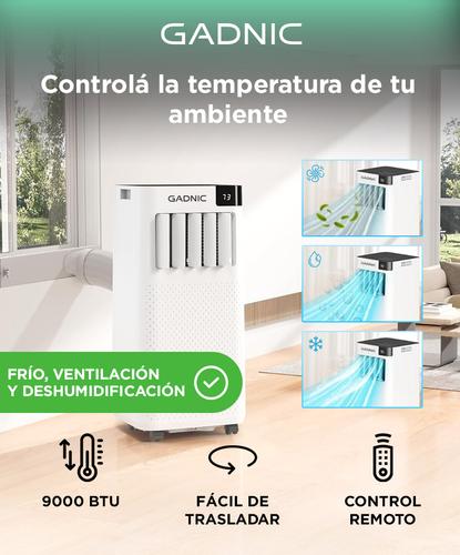 Aire Acondicionado Portátil Gadnic 9000 BTU Frio con Control Remoto - 1