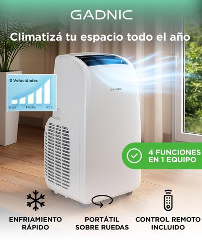 Aire Acondicionado Portátil Gadnic  12000 BTU Frio Calor  WIFI  - 1