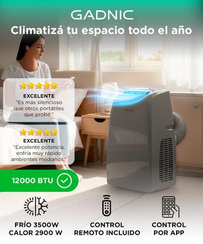 Aire Acondicionado Portátil Gadnic  12000 BTU Frio Calor  WIFI  - 1