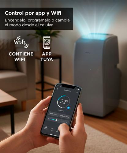 Aire Acondicionado Portátil Gadnic  12000 BTU Frio Calor  WIFI  - 2
