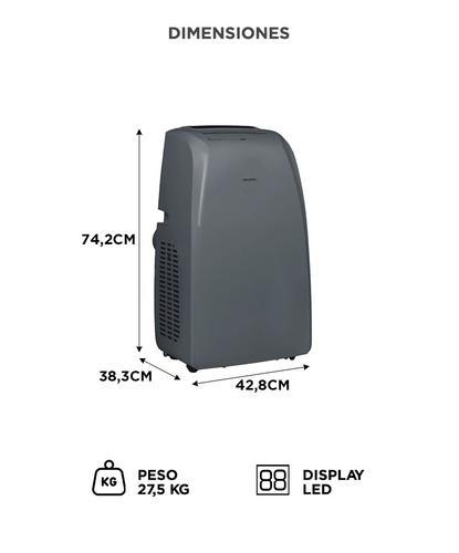 Aire Acondicionado Portátil Gadnic  12000 BTU Frio Calor  WIFI  - 5