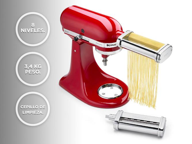 Accesorio Batidora KitchenAid KSMPRA Set de Pasta Acero Inoxidable 8 Niveles - 4
