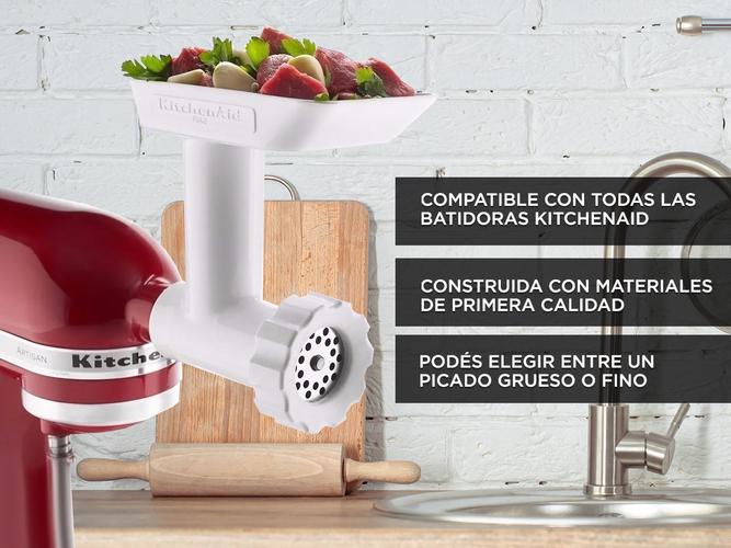 Accesorio Batidora KitchenAid FGA Picador De Alimentos Carne y Más Cuchillas Acero Inox - 3