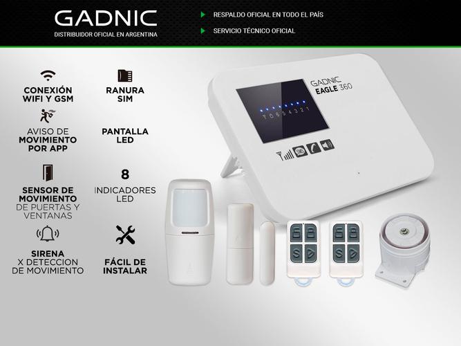  Kit De Alarma Para el Hogar Con Sensores y Sirena App Wifi - 1