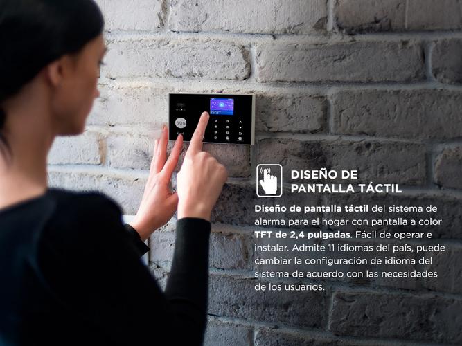 Kit Alarma Domiciliaria Gadnic Inalámbrica GSM Con Pantalla LED   - 2