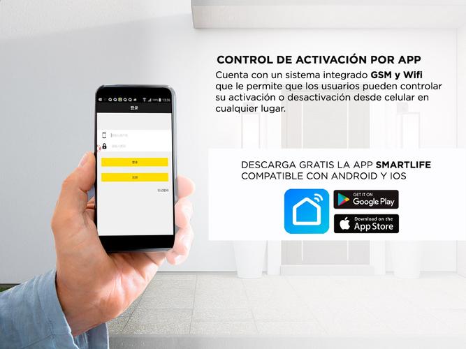 Kit Alarma Domiciliaria Gadnic Inalámbrica GSM Con Pantalla LED   - 3