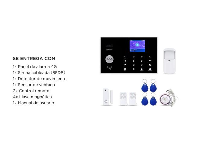 Kit Alarma Domiciliaria Gadnic Inalámbrica GSM Con Pantalla LED   - 6
