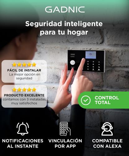 Kit Alarma Domiciliaria Gadnic Inalámbrica GSM Con Pantalla LED   Usado - 1