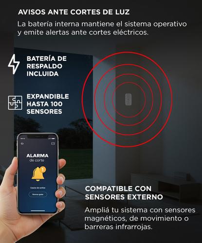 Kit Alarma Domiciliaria Gadnic Inalámbrica GSM Con Pantalla LED   Usado - 2