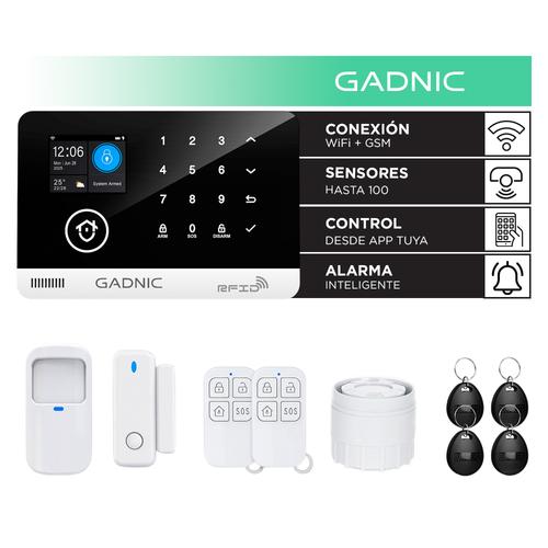 Kit Alarma Inalámbrica Gadnic GSM Con App, Wifi Y Sensores Seguridad Hogar Control Remoto  - 0