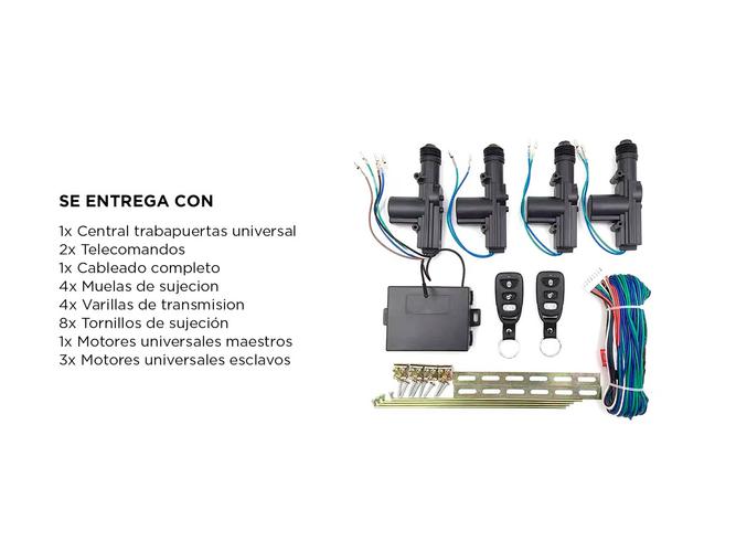 Kit Cierre Centralizado para auto Gadnic 2 Controles Para 4 Puertas - 6