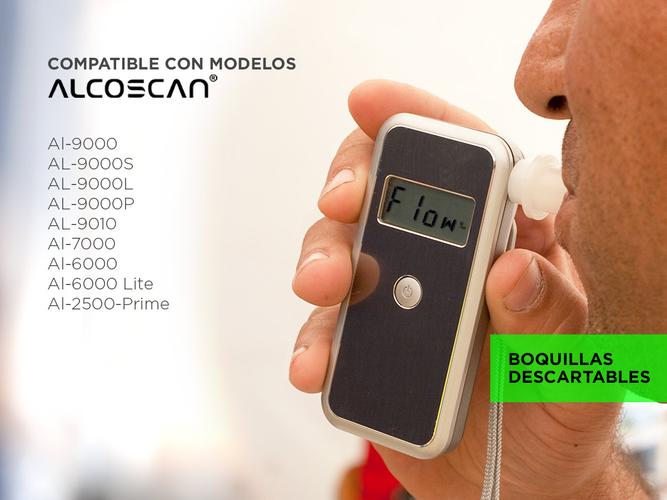 Boquillas descartables para alcoholímetros Alcoscan x 500 unidades - 2