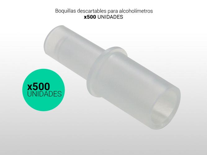 Boquillas descartables para alcoholímetros Alcoscan x 500 unidades - 1