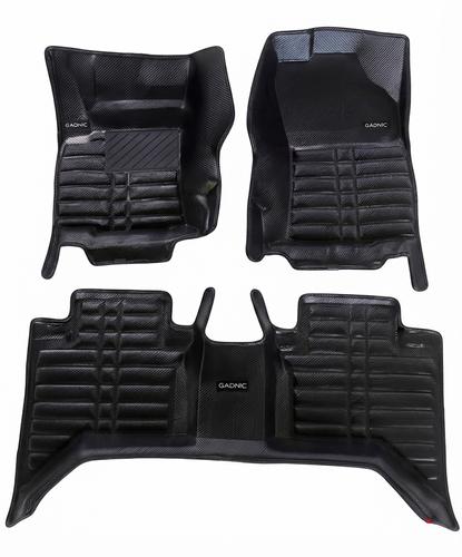 Alfombras 3D Para Toyota Hilux 2016 En Adelante EVA 8 mm PVC 0.8 mm Juego Completo 3 Piezas Textura Diamante All Weather - 6