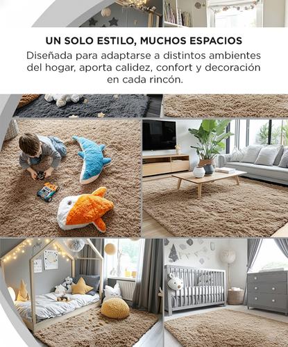 Alfombra 2x1,4 Mts Nórdica Living Gadnic Lavable Súper Soft - 2