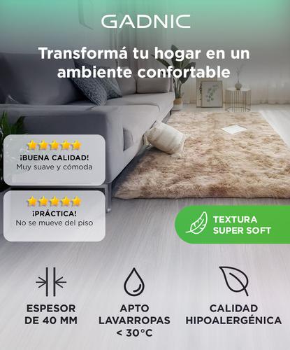 Alfombra 2x2,4 Mts Nórdica Living Gadnic Lavable Súper Soft - 1