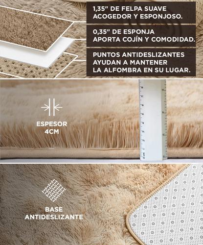 Alfombra 2x2,4 Mts Nórdica Living Gadnic Lavable Súper Soft - 2