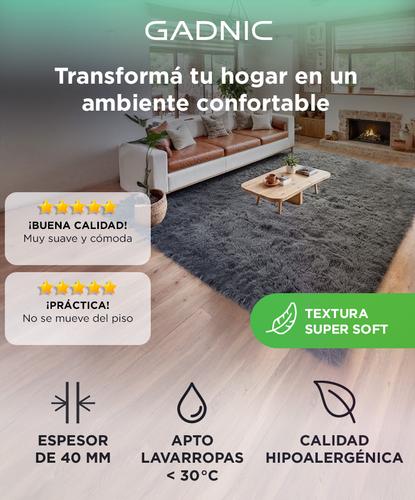 Alfombra 2x3 Mts Nórdica Living Gadnic Lavable Súper Soft - 1