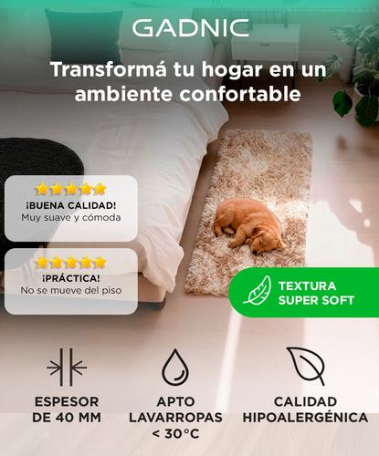 Alfombra 1x06 Mts Nórdica Living Gadnic Lavable Súper Soft Outlet - 1