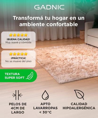 Alfombra 1x0.6 Mts Nórdica Living Gadnic Lavable Súper Soft Hipoalargénica - 1